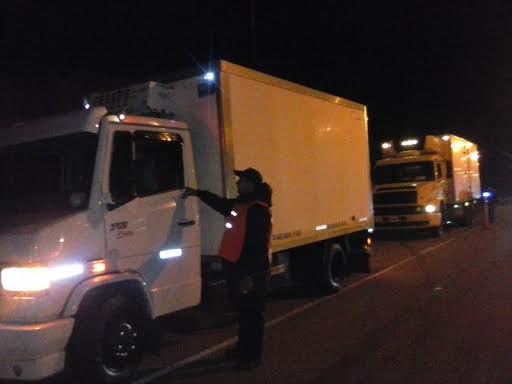 Controles de pescado en tránsito en las rutas 2 y 88