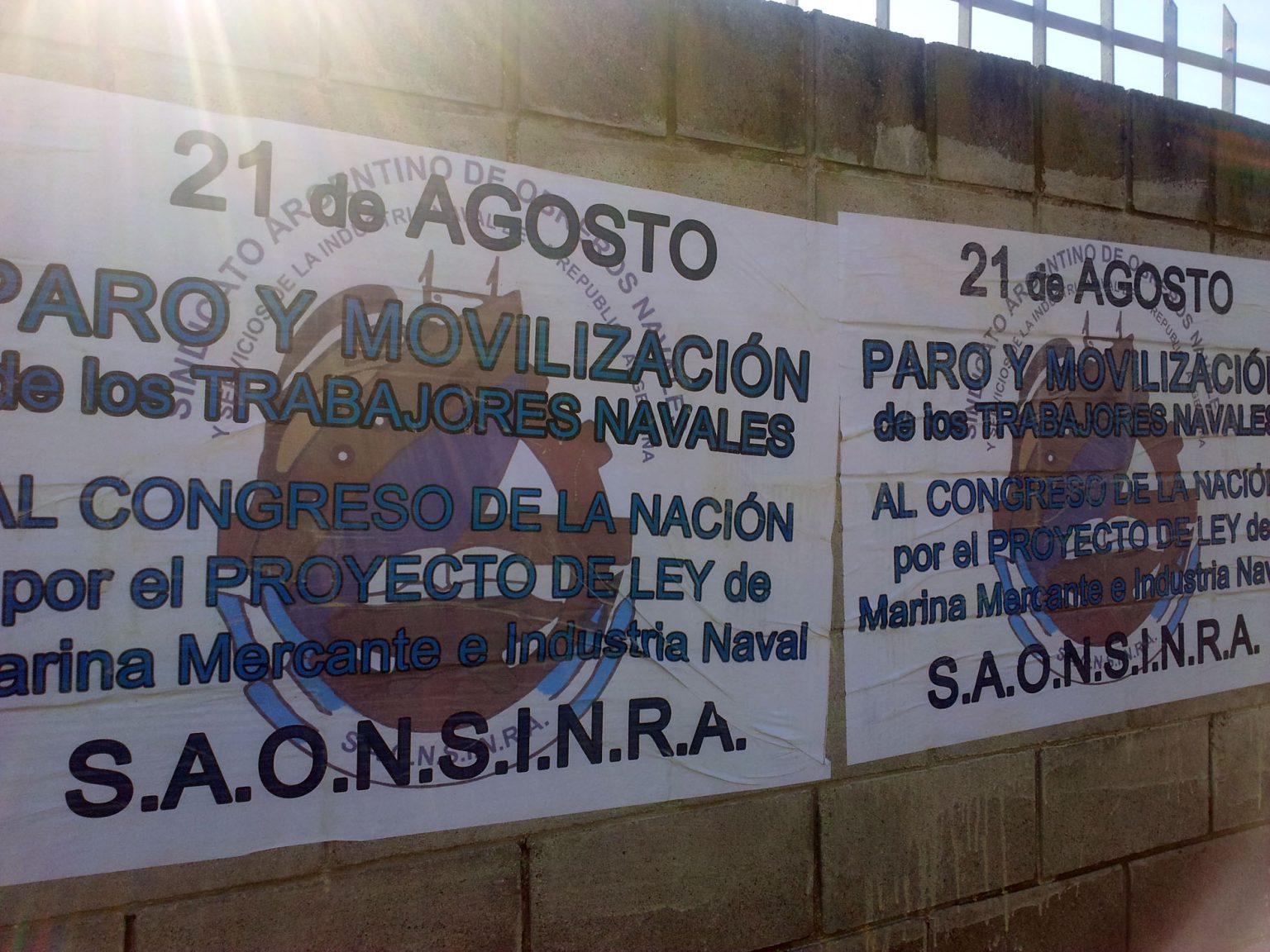 Los obreros navales paran este jueves para movilizarse al Congreso