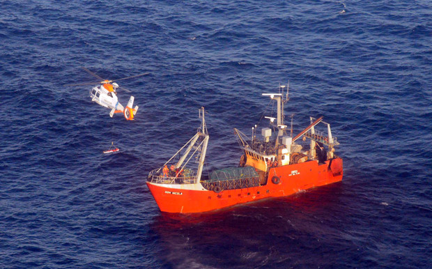 Prefectura evacuó a marinero del “Don Nicola”