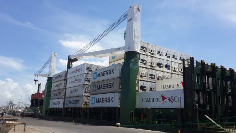 La escala de Maersk en el puerto local tiene nuevo buque
