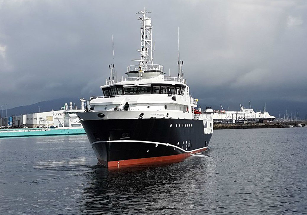 Nueva Campaña científica para determinar planes de manejo en el Golfo San Matías. Zarpó el BIP Víctor Angelescu