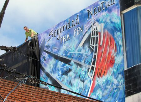 La Asociación de Capitanes inauguró mural por la seguridad náutica