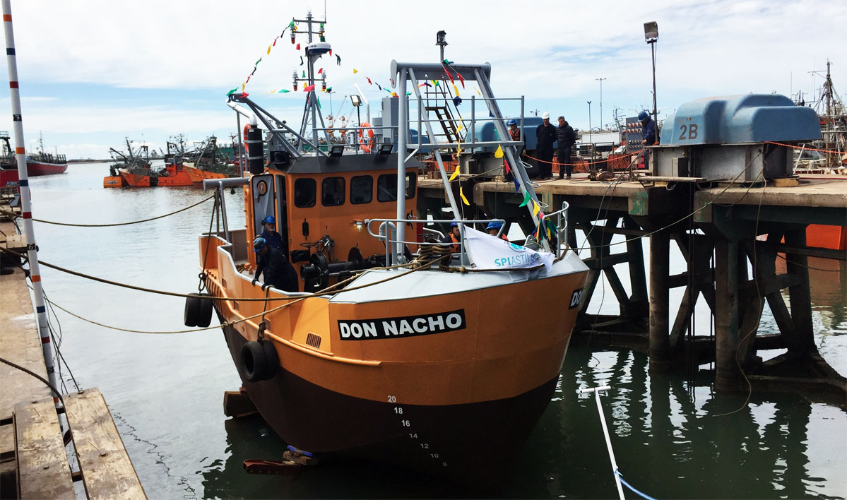 Astilleros SPI botó al buque costero «Don Nacho»