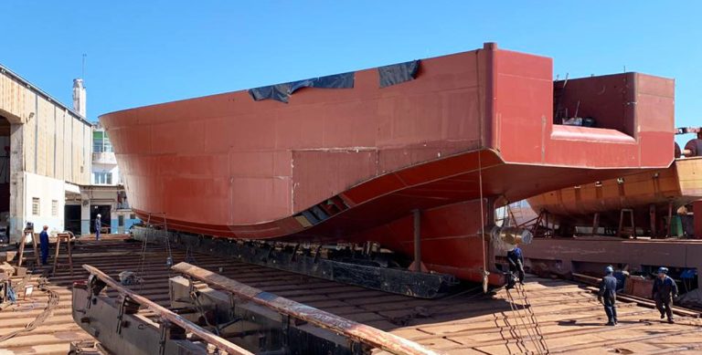 Progresa la construcción del “Federico Câ€, que ahora continuará en el varadero