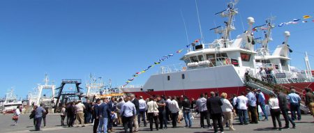 Moscuzza presentó oficialmente a sus dos nuevos buques