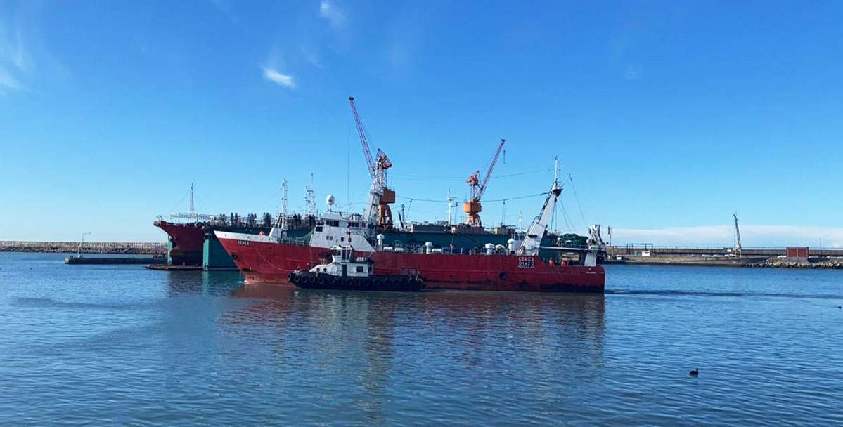 Finalmente pudieron zarpar el “Ceres†y el “Luca Marioâ€