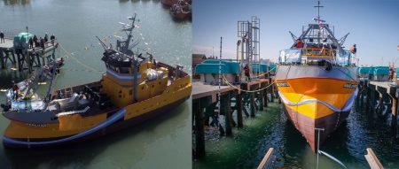 SPI Astilleros botó dos nuevos costeros para Rawson