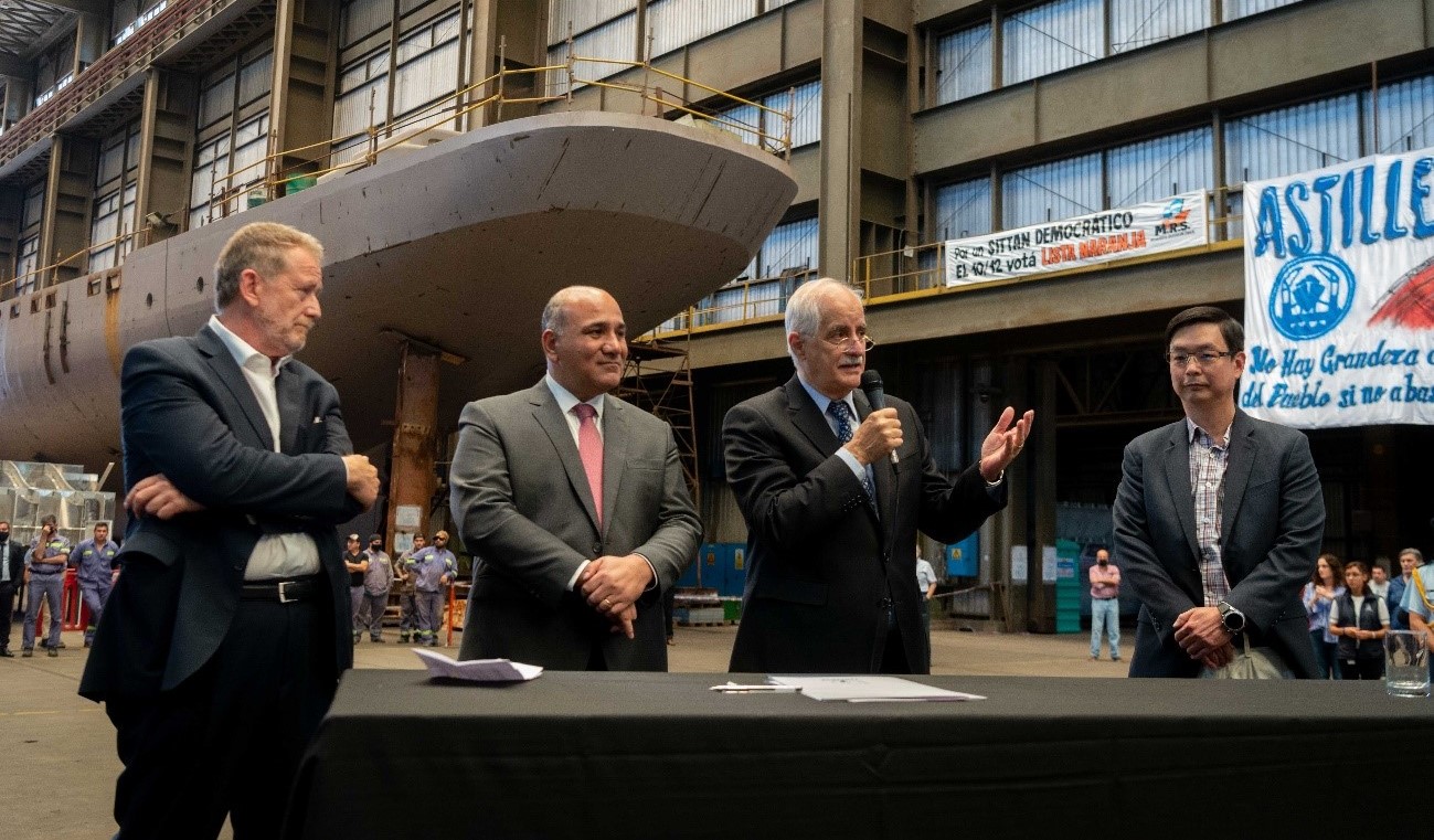 Red Chamber Argentina, firmó la construcción de un nuevo buque fresquero en TANDANOR