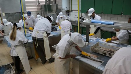 Buena acci贸n de entidades del puerto benefician a un comedor escolar