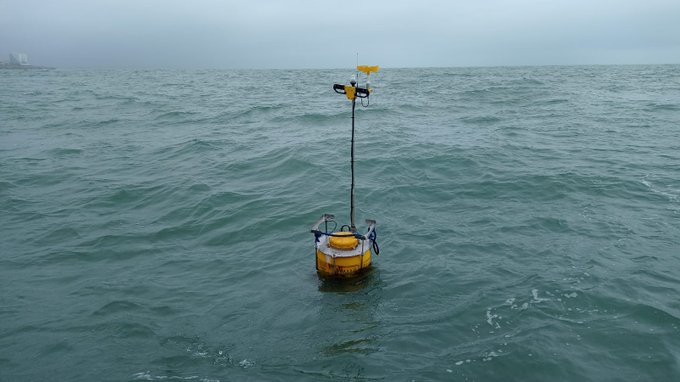 Lamentable. Vandalismo en una boya de monitoreo undimotriz