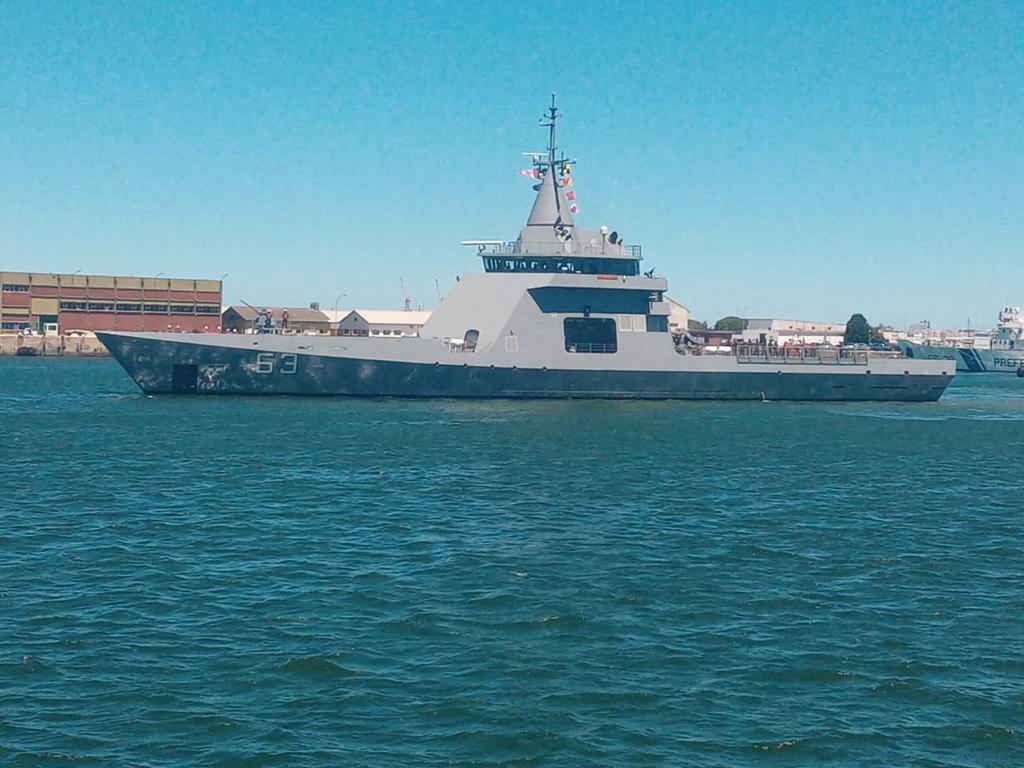 Zarpa de la Base Naval Mar del Plata la OPV P-53 ARA Storni en operaciones de vigilancia y control de la Zona Económica Exclusiva Argentina