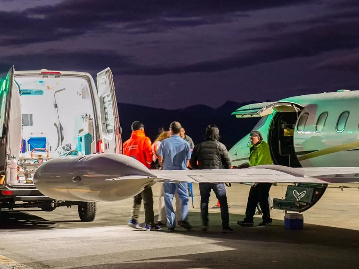 Vuelo humanitario a las Islas Malvinas por paciente argentina que requerÃa asistencia de complejidad