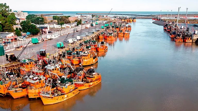 Mar de fondo en Rawson previo a la prospecci贸n de langostino