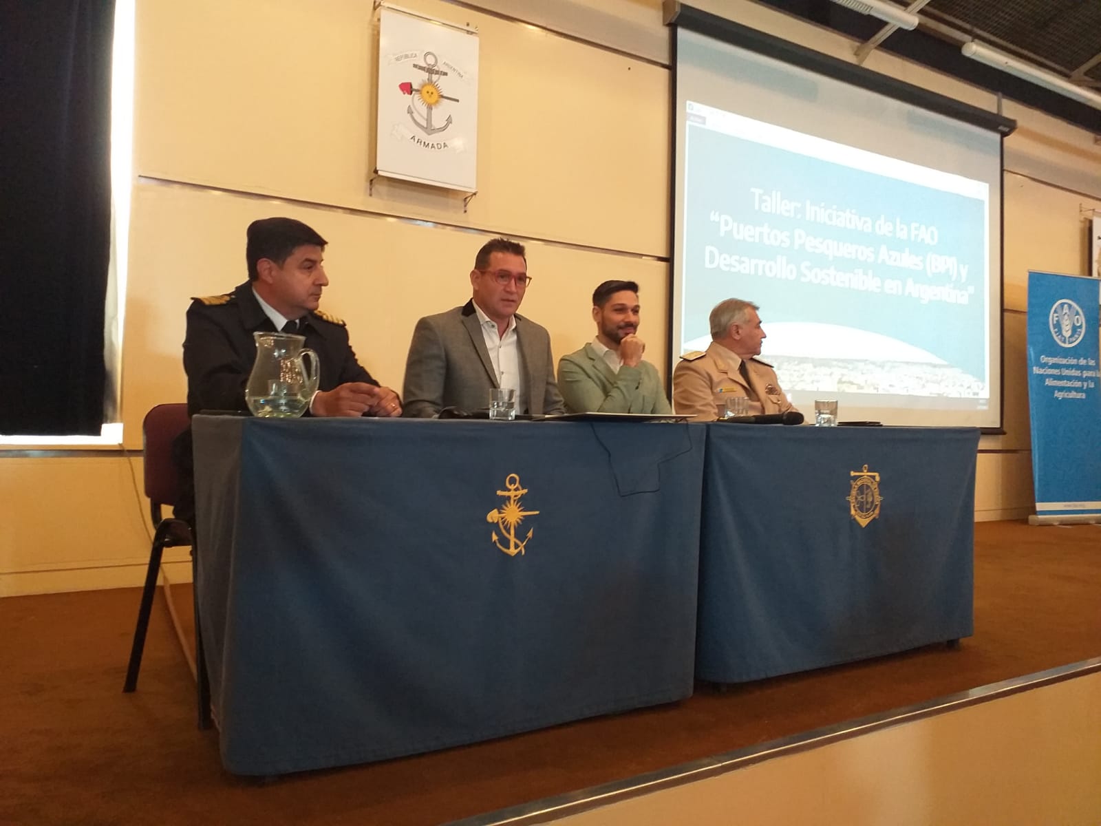 1ª. Jornada-Taller, Puertos Pesqueros Azules en la Escuela Nacional de Pesca Comandante Luis Piedra Buena