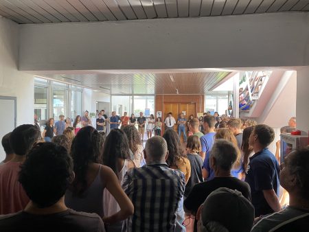 Primer contacto del Subsecretario de Pesca Juan Antonio L贸pez Cazorla con investigadores del INIDEP