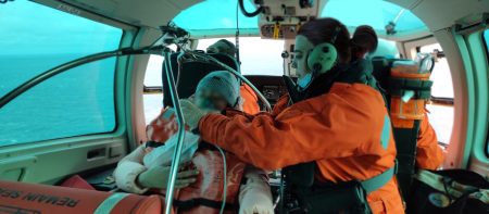 Aeroevac煤an exitosamente a tripulante del BP Ni帽o Jes煤s de Praga