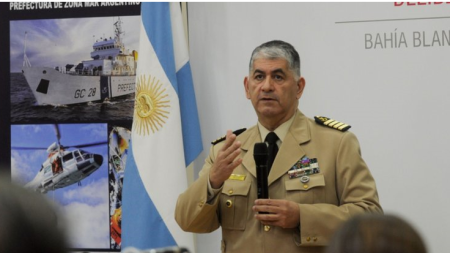 Recorrida del Prefecto de Zona a la delegación Mar del Plata de la Prefectura Naval Argentina