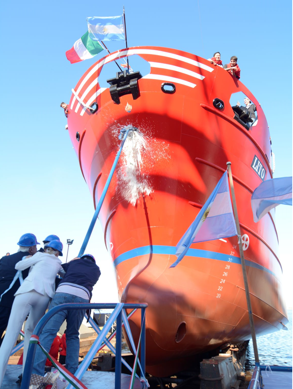En las gradas del Astillero Contessi botaron el BP LITO