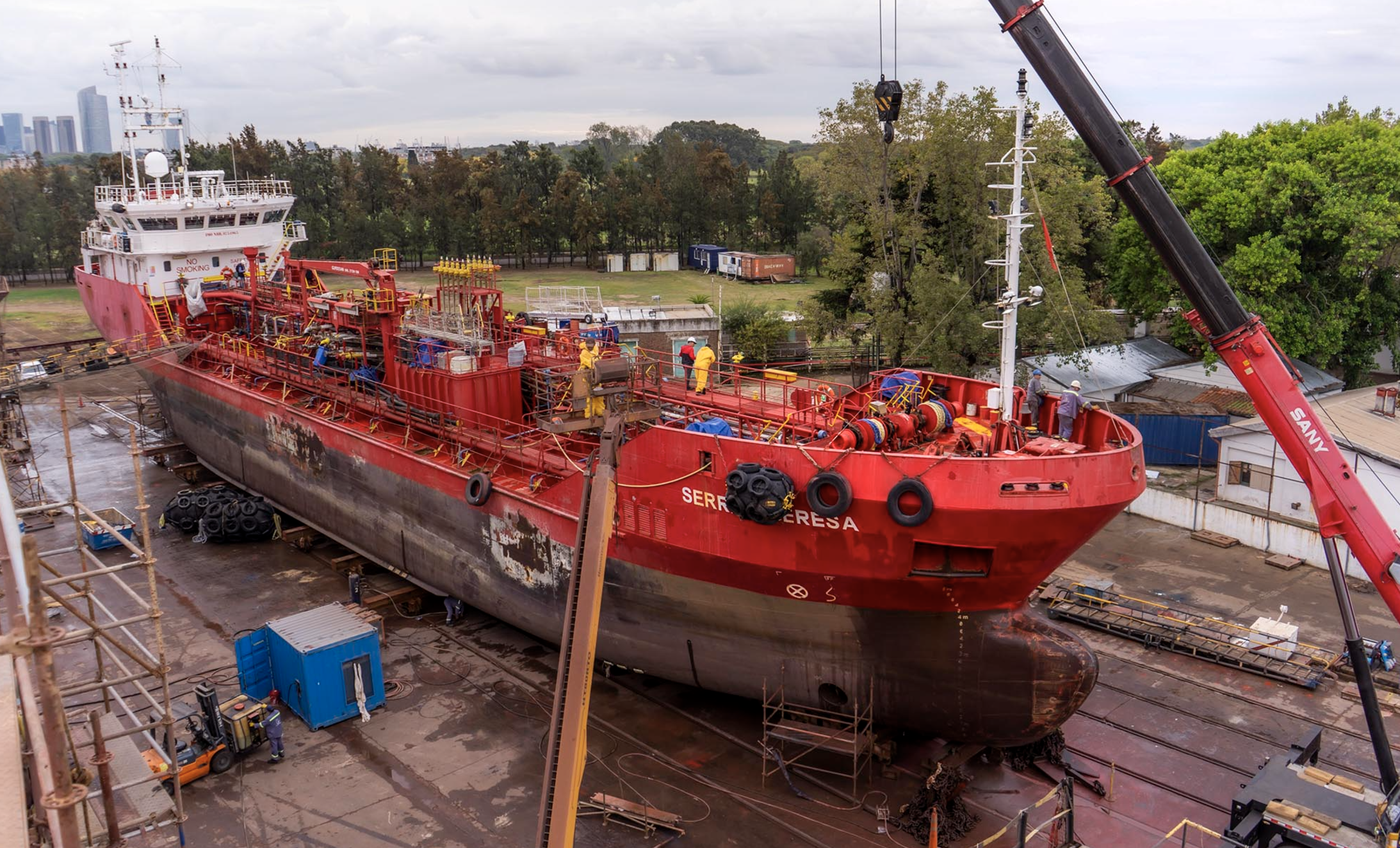 Tandanor. Finalizan reparaciones del petrolero argentino Serra Theresa