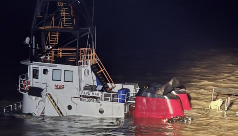SICONARA advierte sobre falencias en el control de la Vía Navegable Troncal tras el naufragio del remolcador Papu Mar