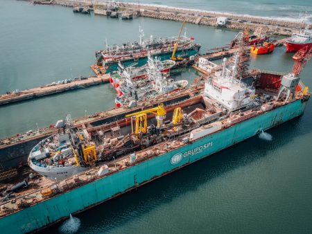 SPI Astilleros lleva adelante la reparación integral de la draga de succión “Pinta†en Mar del Plata