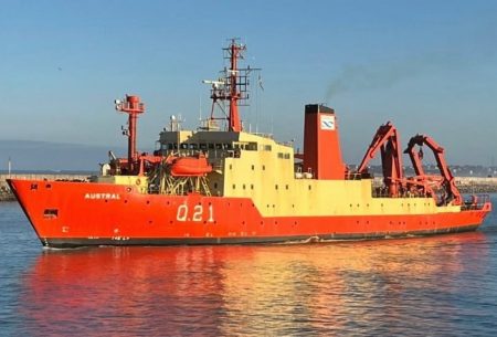 El buque ARA Austral partió para una campaña cientÃfica sobre impacto ambiental