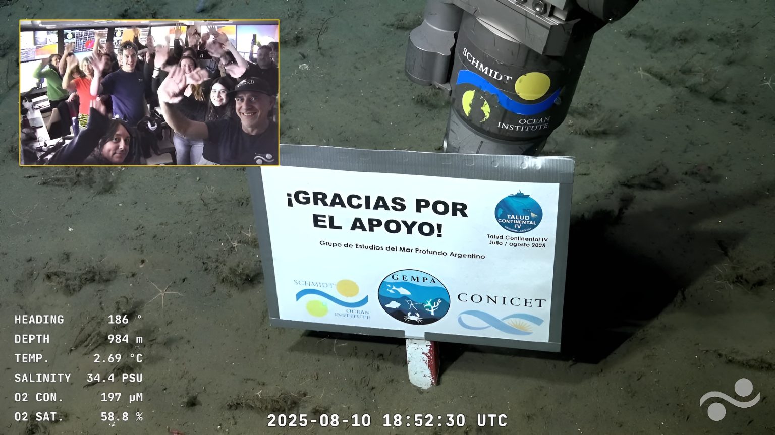 Exploración histórica en el fondo marino argentino: La misión Talud Continental IV llegó a su fin