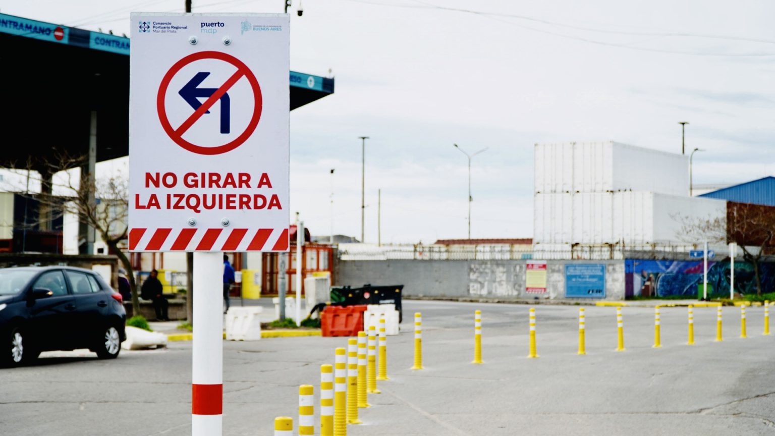 El Consorcio Portuario avanza con obras para ordenar el tránsito y mejorar la seguridad vial en el puerto