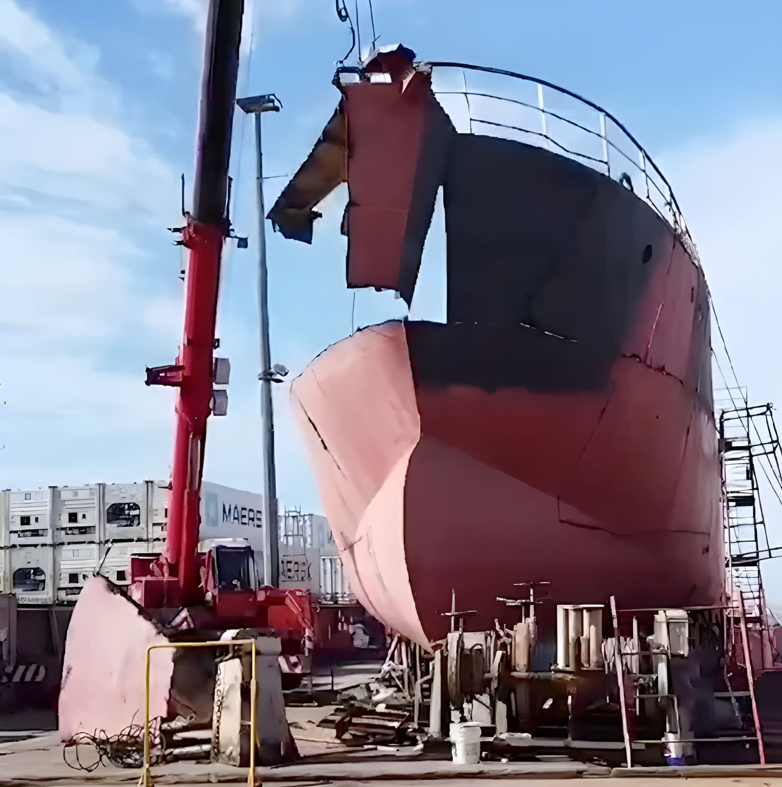 Desguace del BP Sirius III: Lenta limpieza del puerto de Mar del Plata por recuperar metros operativos