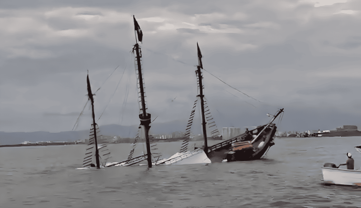 M茅xico: Se hundi贸 el gale贸n Marigalante, r茅plica de un nav铆o de Crist贸bal Col贸n