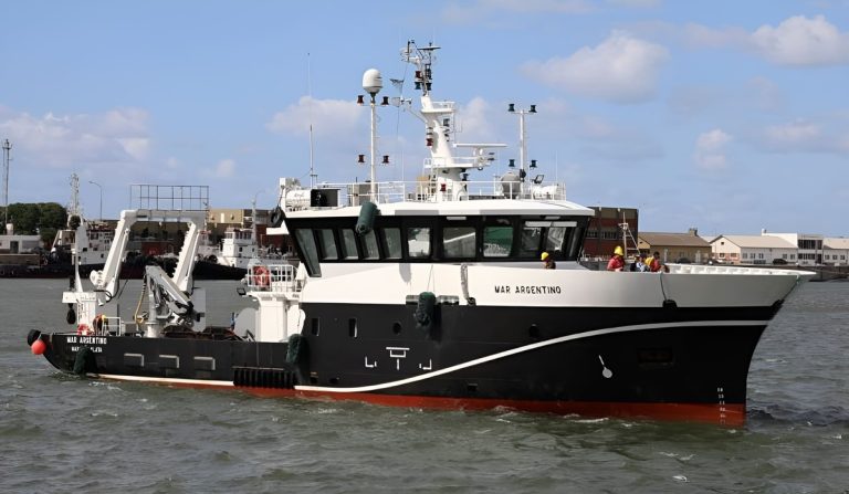 El BIP Mar Argentino inicia evaluaci贸n en el Golfo San Mat铆as