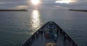 Zarpó el patrullero ARA Storni para reforzar la vigilancia en la milla 200