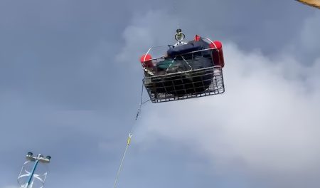 Prefectura aeroevacuó a un tripulante del Conara I a 346 kilómetros de Puerto Madryn