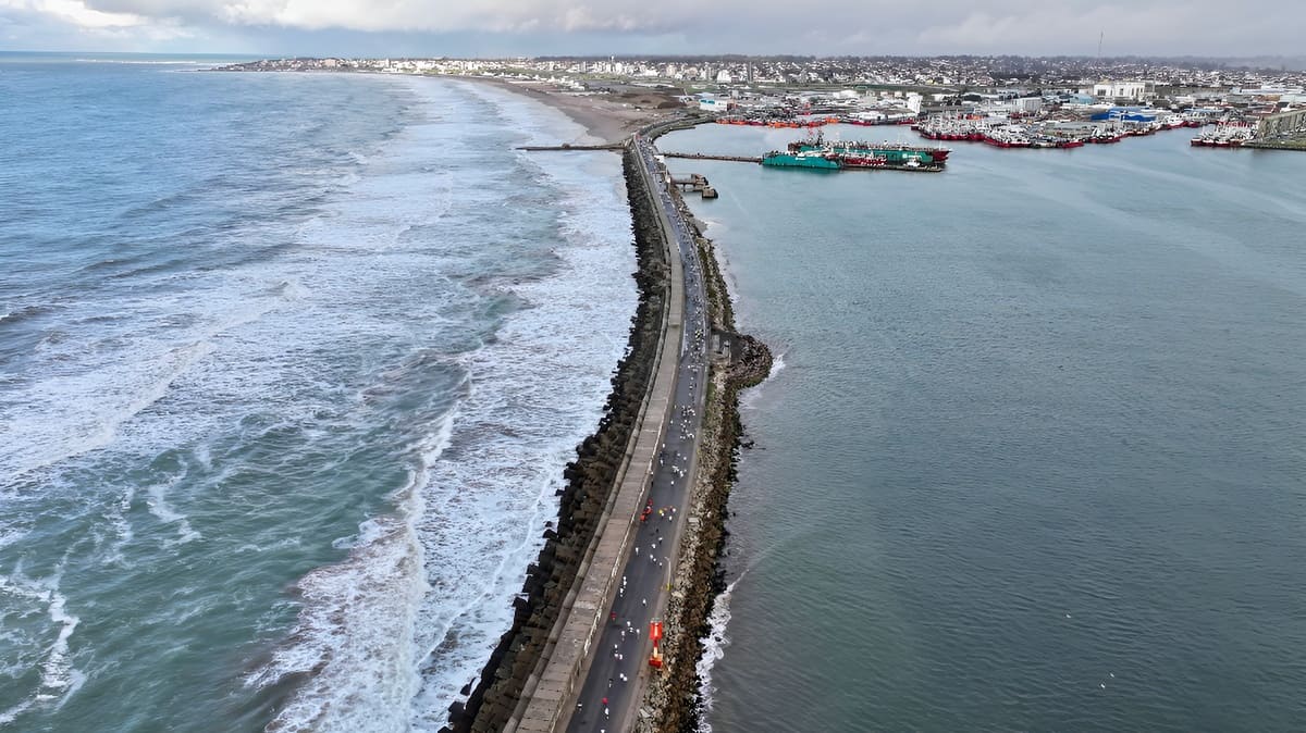 Prefectura reunió a más de mil corredores en el Puerto de Mar del Plata con una prueba solidaria